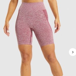 Discontinued Red Marl Gym Shark biker shorts